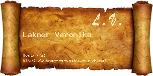 Lakner Veronika névjegykártya